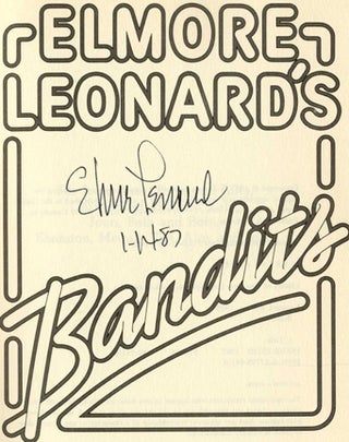 Bandits - 1st Edition/1st Printing