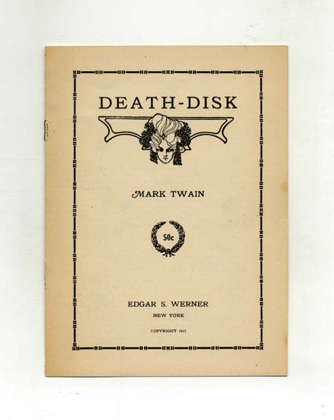 Book #19936 Death-Disk. Mark Twain, Samuel Langhorne Clemens.