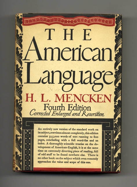 The American Language | H. L. Mencken | Books Tell You Why, Inc