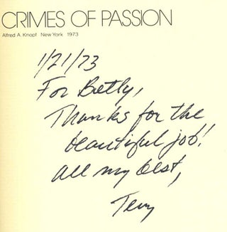 Crimes Of Passion - 1st Edition/1st Printing