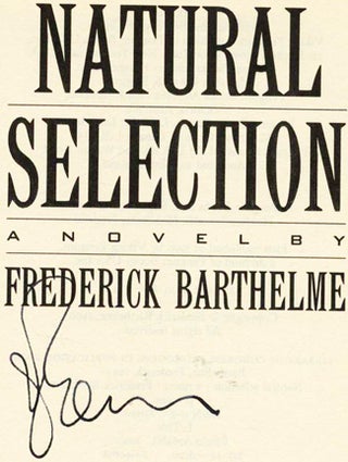 Natural Selection - 1st Edition/1st Printing