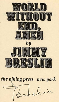 World Without End, Amen - 1st Edition/1st Printing