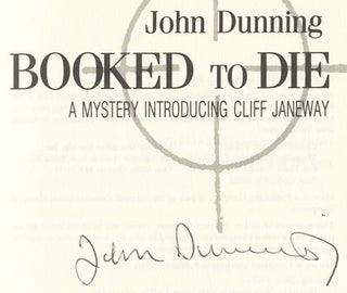 Booked To Die: A Mystery Introducing Cliff Janeway - 1st Edition/1st Printing