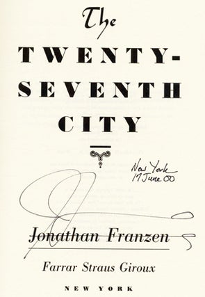 The Twenty-Seventh City - 1st Edition/1st Printing