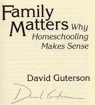 Family Matters - 1st Edition/1st Printing