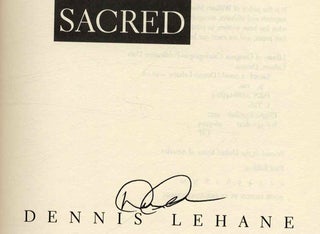 Sacred - 1st Edition/1st Printing. Dennis Lehane.