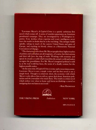 A Capitol Crime - 1st Edition/1st Printing