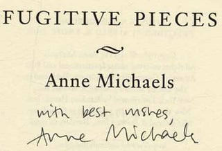 Fugitive Pieces - 1st US Edition/1st Printing