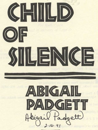 Child of Silence - 1st Edition/1st Printing