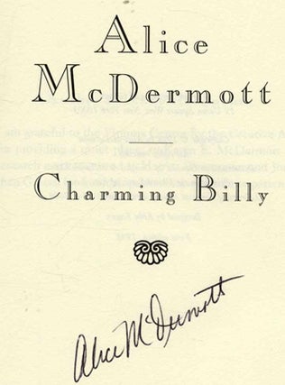 Charming Billy 1st US Edition/1st Printing