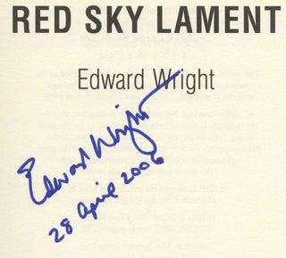 Red Sky Lament - 1st UK Edition/1st Impression. Edward Wright.