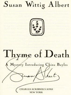 Thyme Of Death - 1st Edition/1st Printing
