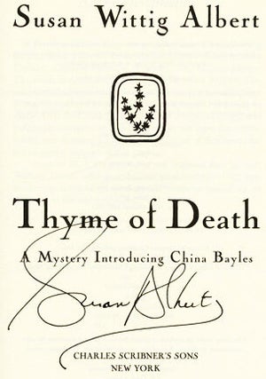 Thyme Of Death - 1st Edition/1st Printing