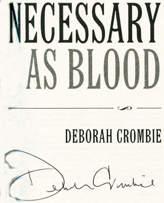 Necessary As Blood - 1st Edition/1st Printing