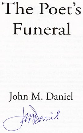 The Poet's Funeral - 1st Edition/1st Printing