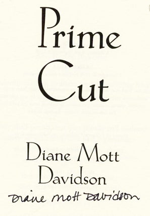 Prime Cut - 1st Edition/1st Printing