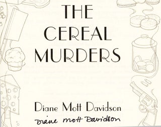 The Cereal Murders - 1st Edition/1st Printing