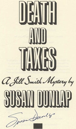 Death and Taxes - 1st Edition/1st Printing