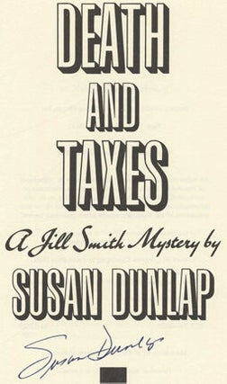 Death and Taxes - 1st Edition/1st Printing