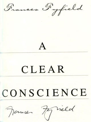 A Clear Conscience - 1st US Edition/1st Printing
