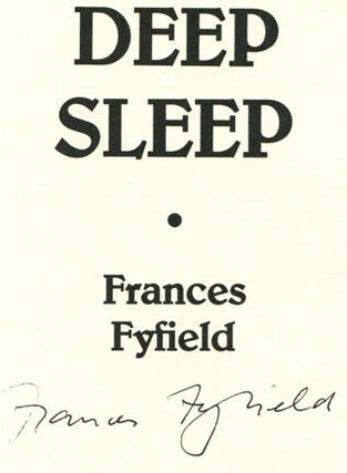 Deep Sleep - 1st Edition/1st Printing