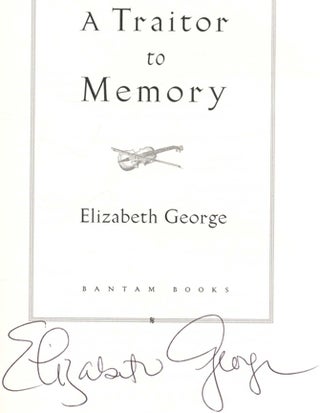 A Traitor To Memory - 1st Edition/1st Printing