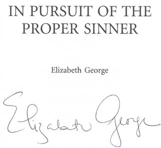 In Pursuit of the Proper Sinner - 1st Edition/1st Impression