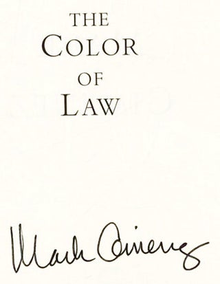 The Color of Law - 1st Edition/1st Printing
