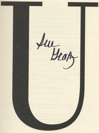 U is for Undertow -1st Edition/1st Printing