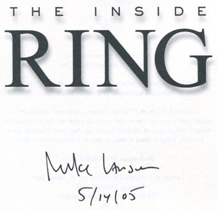 Book #25619 The Inside Ring -1st Edition/1st Printing. Michael Lawson.