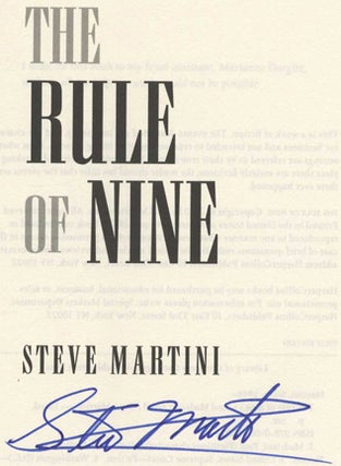 The Rule of Nine - 1st Edition/1st Printing