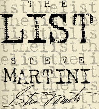 Book #25687 The List -1st Edition/1st Printing. Steve Martini