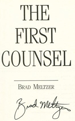 The First Counsel - 1st Edition/1st Printing