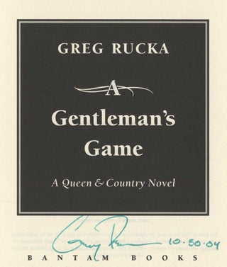 A Gentleman's Game - 1st Edition/1st Printing