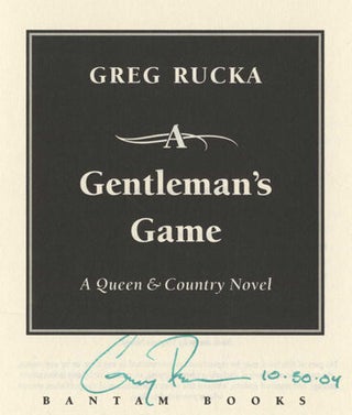 A Gentleman's Game - 1st Edition/1st Printing