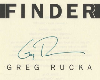 Finder - 1st Edition/1st Printing