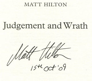 Judgement And Wrath - 1st Edition/1st Printing