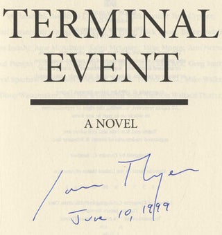 Terminal Event: A Novel - 1st Edition/1st Printing
