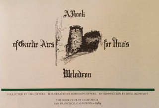 Book #26830 A Book Of Gaelic Airs For Una's Melodeon. Una Jeffers