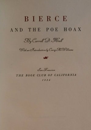 Bierce And The Poe Hoax