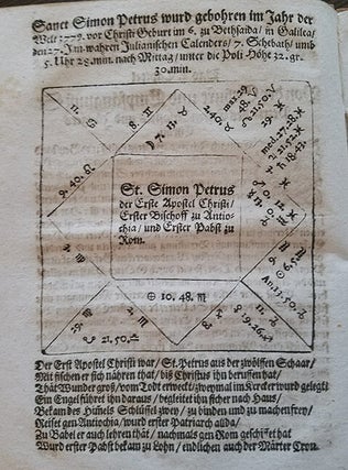 Biblische Chronologische, Und Astronomische Beschreibung, Von Waarer Zeit Der Geburt, Und Empfängnuß, Leben, Wandel, Beruffung Zum Apostel-Ampt, Tauffe, Gefängnussen, Wundersamen Errettung, Reisen, Wunderwercken, Marter Und Creutzigung S. Simonis Petri