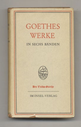 Book #27328 Goethes Werke In Sechs Banden