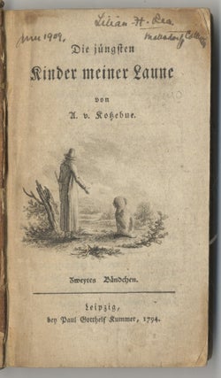 Book #27340 Die Jüngsten Kinder Meiner Laune. A. V. Kozebue