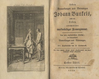Book #27404 Leben Bemerkungen Und Meinungen Johann Bunkels Nebst Den Leben Verschiedener...