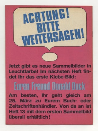 Micky Maus: Die Gr&ouml;&szlig;te Jugendzeitschrift Der Welt - 1st Edition/1st Printing