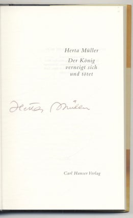 Der König Verneigt Sich Und Töte - 1st Edition/1st Printing