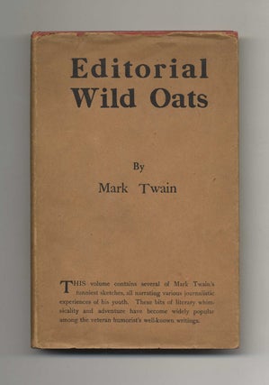 Editorial Wild Oats - 1st Edition/1st Printing