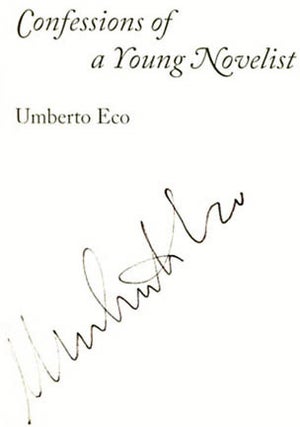 Confessions Of A Young Novelist - 1st US Edition/1st Printing