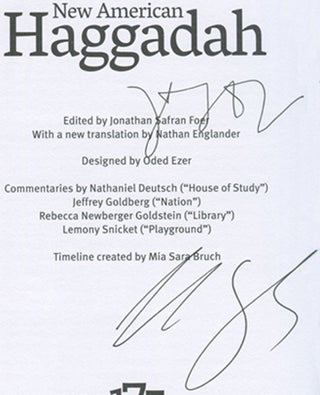 New American Haggadah - 1st Edition/1st Printing