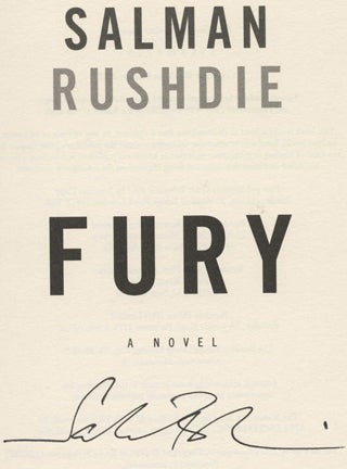 Book #29762 Fury - 1st Edition/1st Impression. Salman Rushdie.